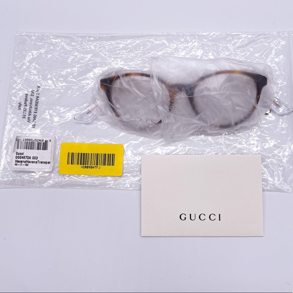 NEW GUCCI GG0487OA 003 EYEGLASSES GUCCI NEW COLLECTION - Picture 11 of 12